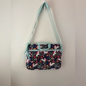 Floral Unicorn Print laptop/carryall bag